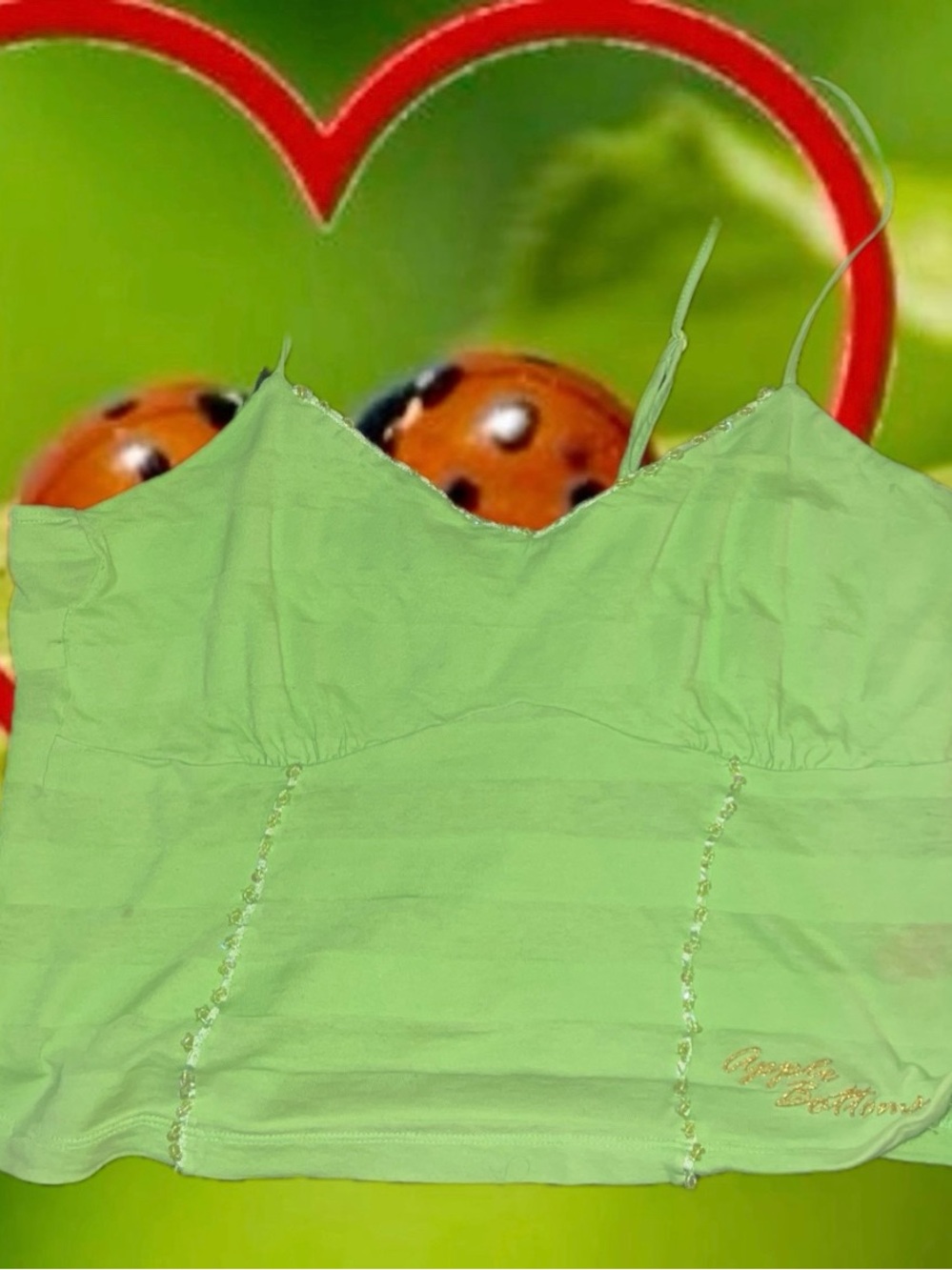 Light Green Apple Bottom Women’s Camisole Tank Top